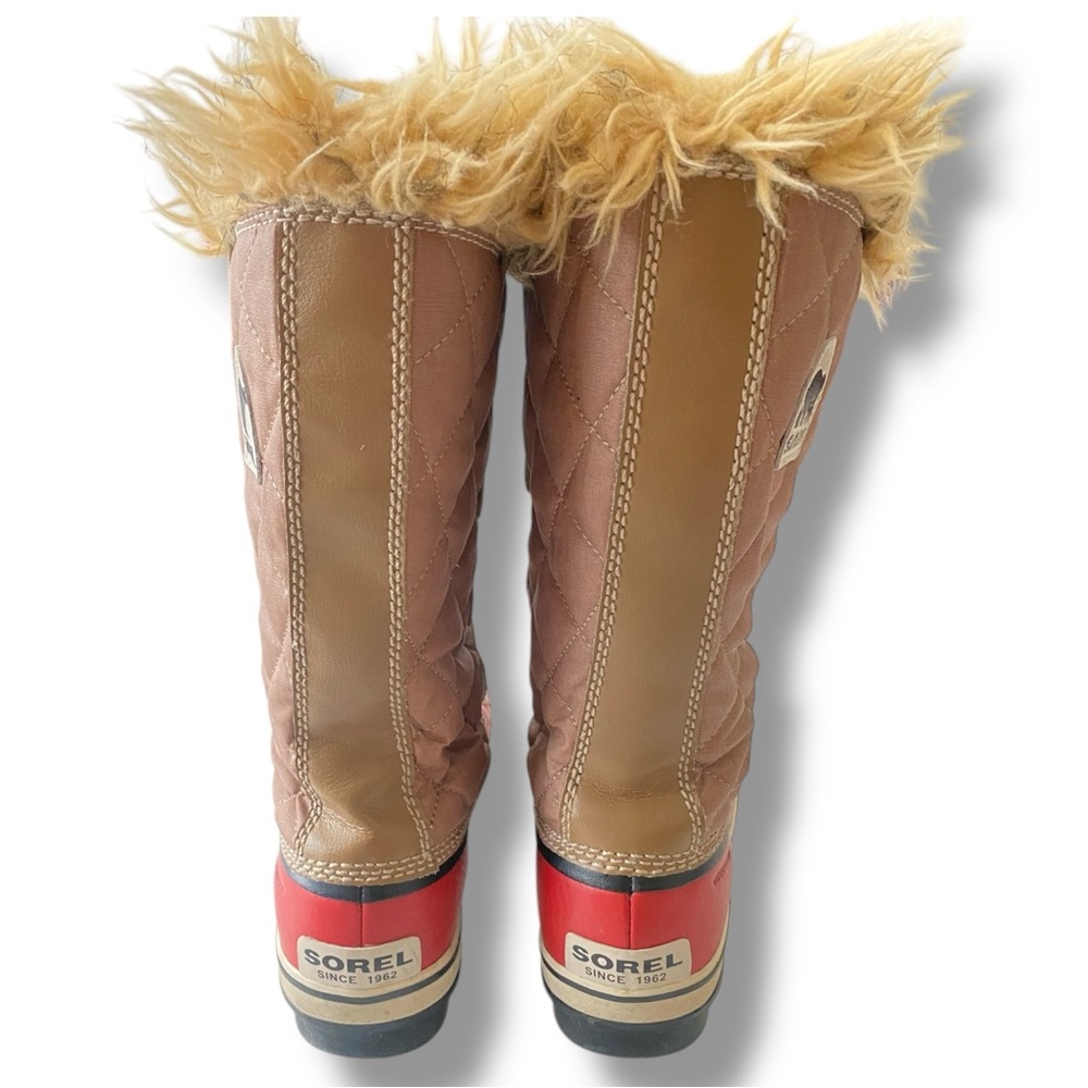 Sorel Tofino Joan Snow Lace Up Tall Boots Winter Waterproof Insulated Faux Fur 9 - Picture 3 of 9